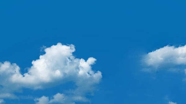 Photo of clouds illustrating the dispersal and elimination of arthritis pain by using techniques developed by Dr. John Sarno.